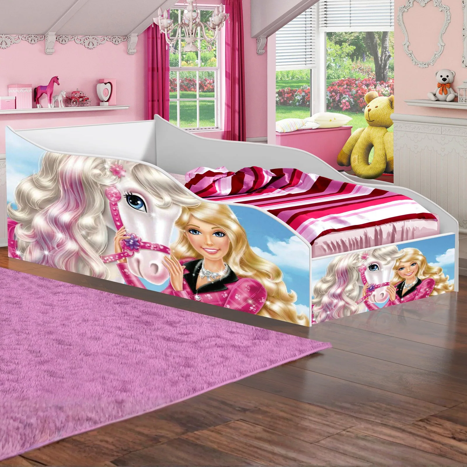 Cama Solteiro Carro Barbie Cód.500 – Gabrielli