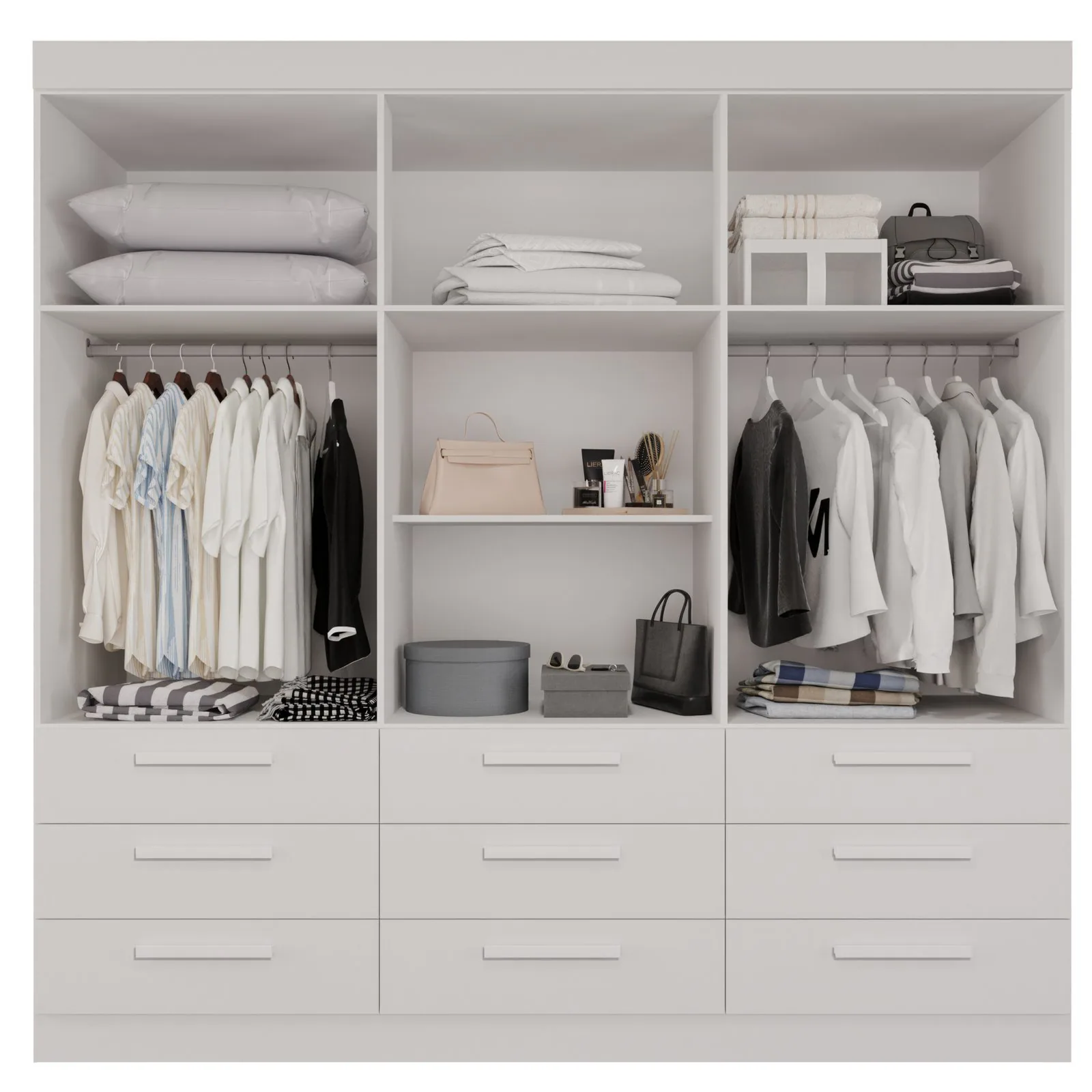 Guarda-Roupa 6 Portas Dinamarca 1,84 m Branco – SALLETO