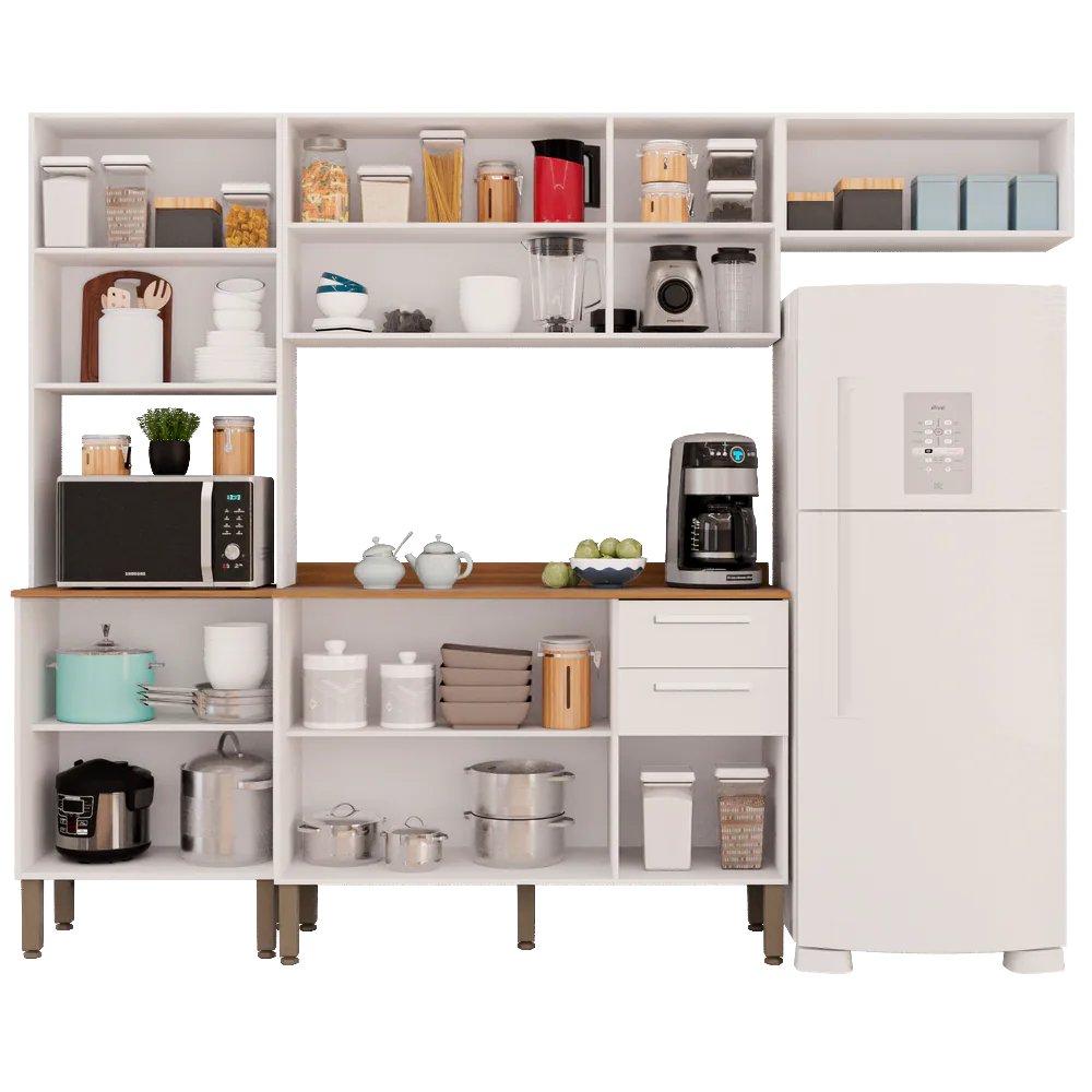 Cozinha Completa New Valência Branco – SALLÊTO