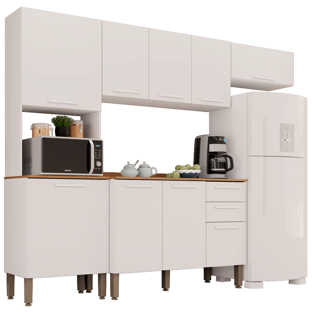 Cozinha Completa New Valência Branco – SALLÊTO