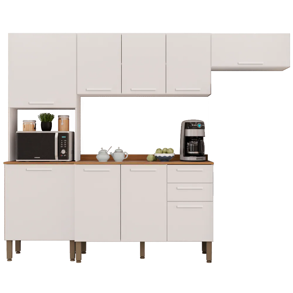Cozinha Completa New Valência Branco – SALLÊTO